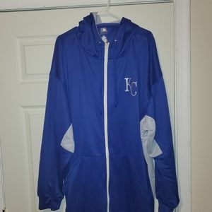 KANSAS CITY ROYALS FULL ZIP HOODIE 4XL